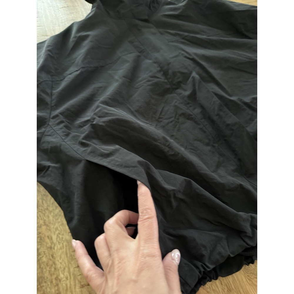 Lioness Shoreline Windbreaker Jacket Women S Black Cotton Oversized Drawstring - Picture 10 of 12